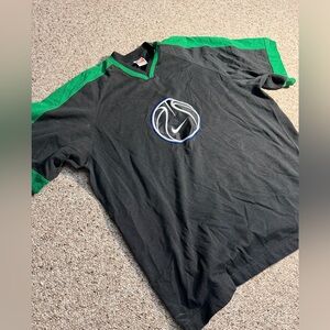 Vintage 90s Team Sport Nike Black and Green Jersey made in Taiwan